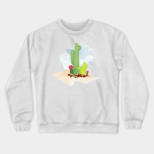 Cactus in the desert Crewneck Sweatshirt